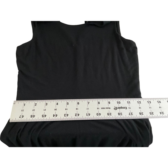 Willi Smith Women's Small Black Dress Sleeveless Flared Keyhole Back - Picture 6 of 14